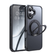 Mbrojtëse telefoni Mcdodo PC-4931 MagSafe, për iPhone 16 Plus, me stand, e zezë