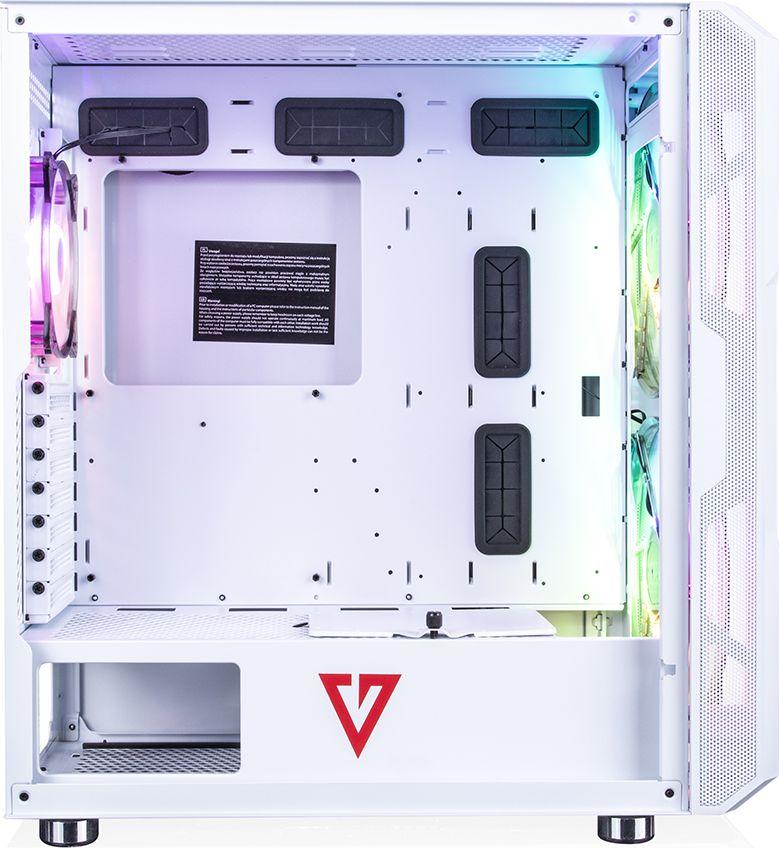 Kasë Modecom Volcano Amirani ARGB, e bardhë, Midi Tower