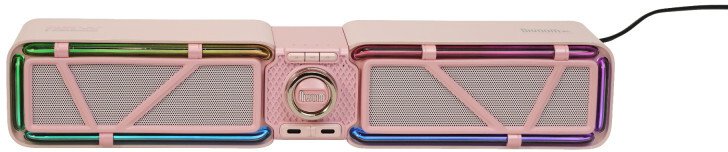 Altoparlantë kompjuterikë Divoom D-Base, stereo, kompakt, rozë