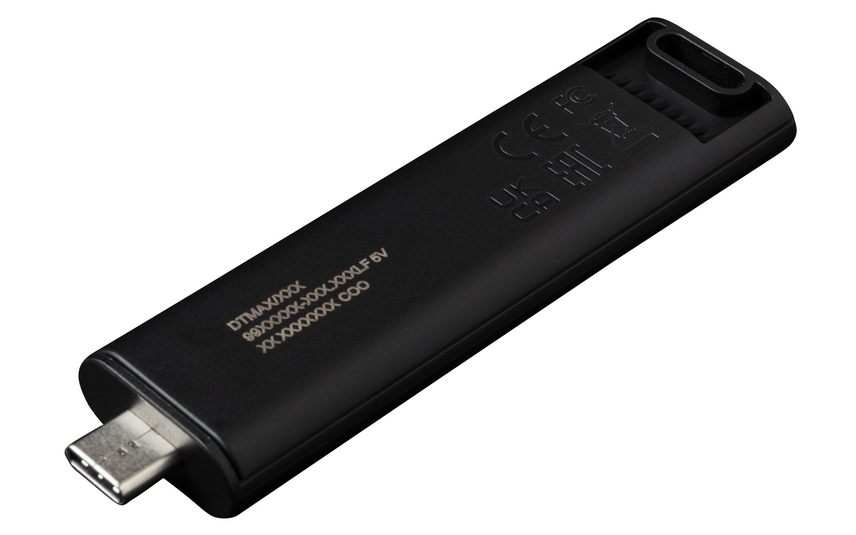 USB Kingston DataTraveler Max, 512GB, e zezë