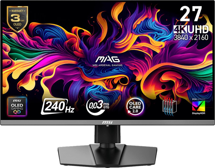 Monitor MSI MAG 272UP X24, 27", QD OLED, 4K, i zi