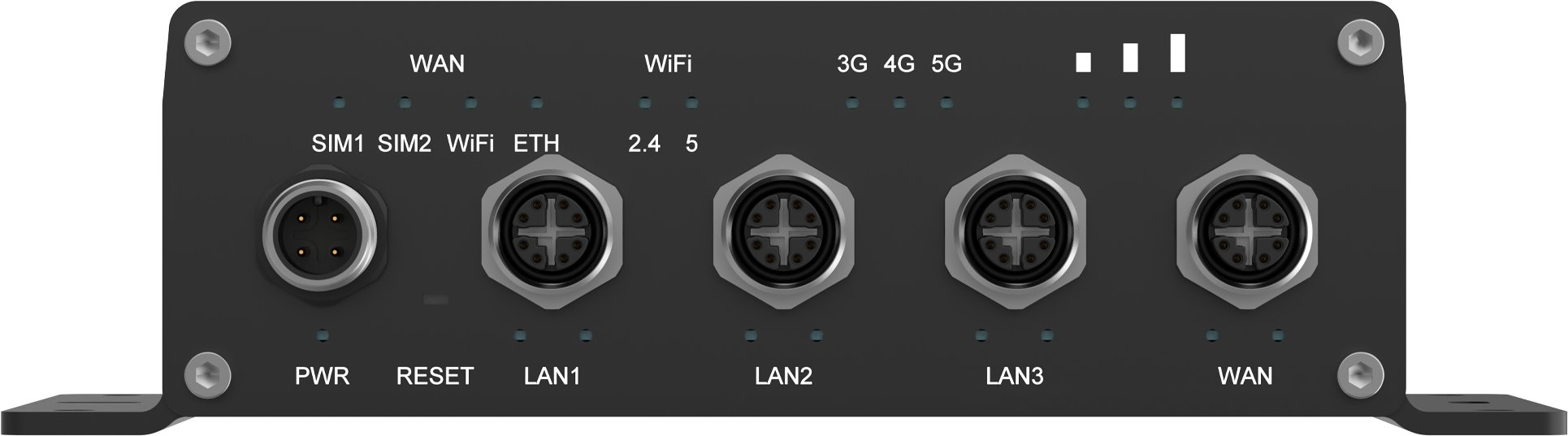 Рутер 5G Teltonika Networks ATRM50, 4x гигабитен етернет, Dual SIM, сив