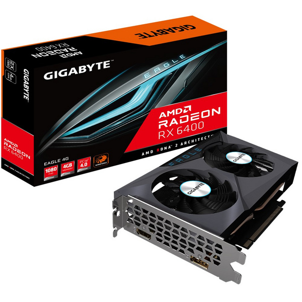 Kartelë grafike Radeon RX 6400 Eagle 4G, 4096 MB GDDR6
