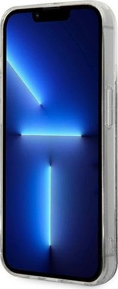 Mbulesë telefoni Karl Lagerfeld Liquid Glitter Monogram për iPhone 14 Pro Max 6.7", hardcase, argjendi
