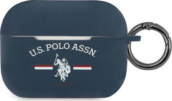 Mbulesë mbrojtëse U.S. Polo Assn USACAPSFGV për AirPods Pro, PC TPU silikon, navy blue