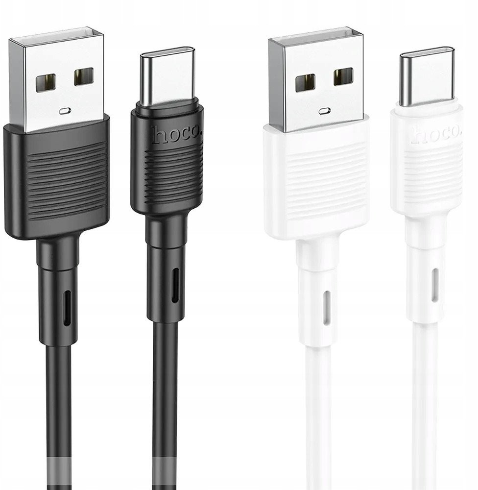 Kabllo karikimi Hoco X83, USB A në Type C, 3A, 1 m, e bardhë