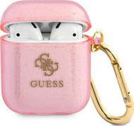 Mbrojtëse Guess GUA2UCG4GP Glitter Collection për AirPods 1/2, rozë