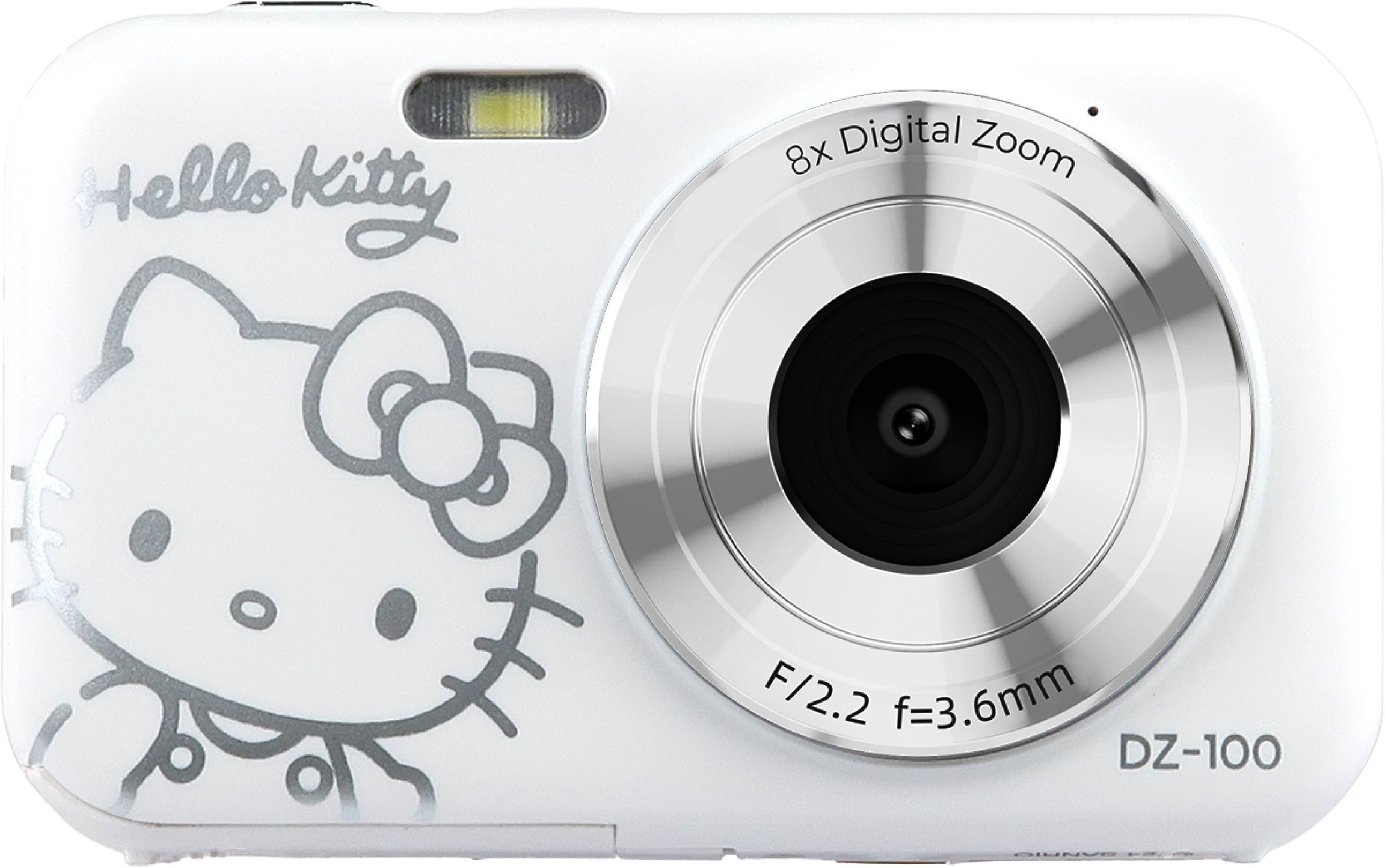 Aparat fotografik dixhital Yashica DZ-100 x Hello Kitty, 2.7", video 2.7K, i bardhë