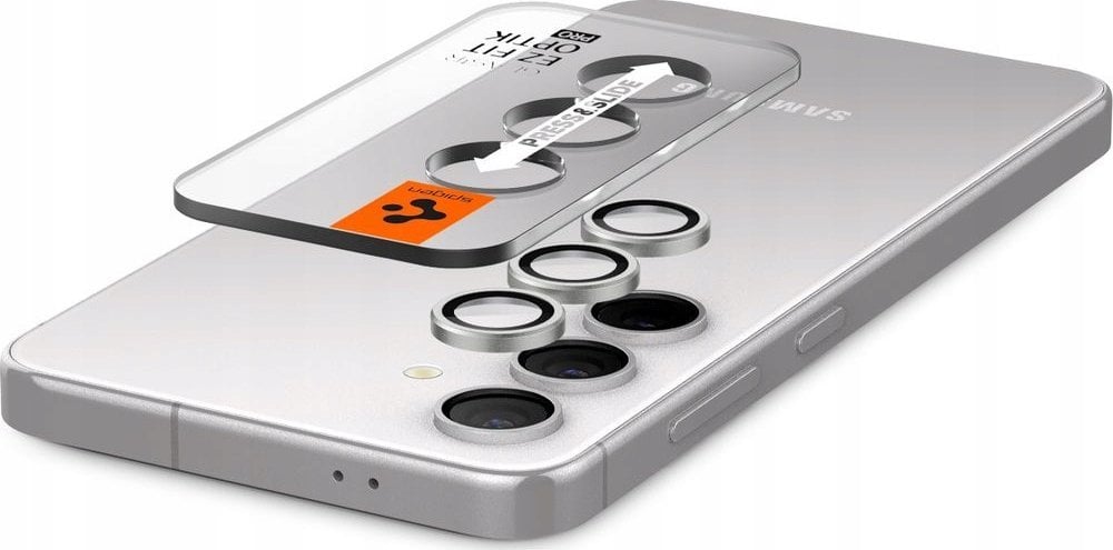 Mbrojtëse kamerë Spigen Glas tR Optik Pro, 2 copë, për Samsung Galaxy S24+, gri mermeri