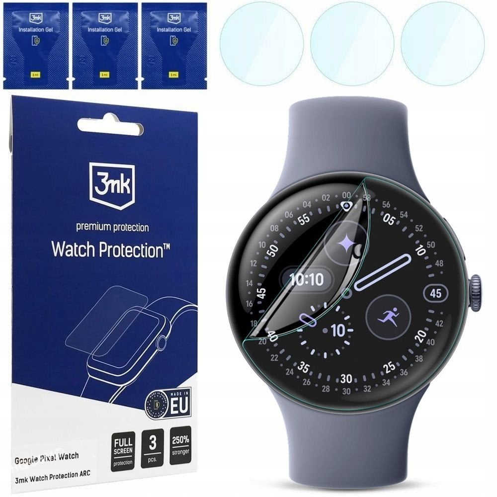 Mbrojtës ekrani smartwatch 3mk Watch Protection ARC, për Google Pixel Watch 4 45mm, 3 copa