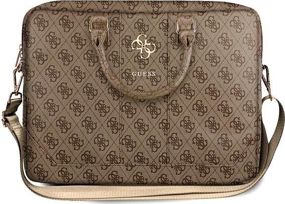 Çantë laptopi Guess 4G Uptown GUCB15G4GFBR, 16", lëkurë sintetike, kafe