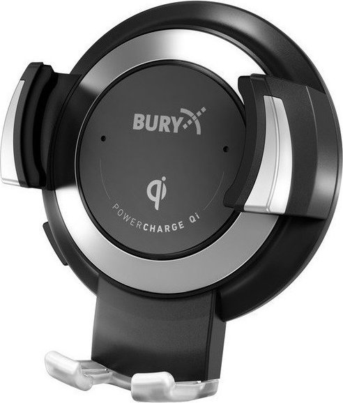 Mbajtës telefoni Bury PowerCharge Qi, karikim wireless 5W, USB Type C, i zi