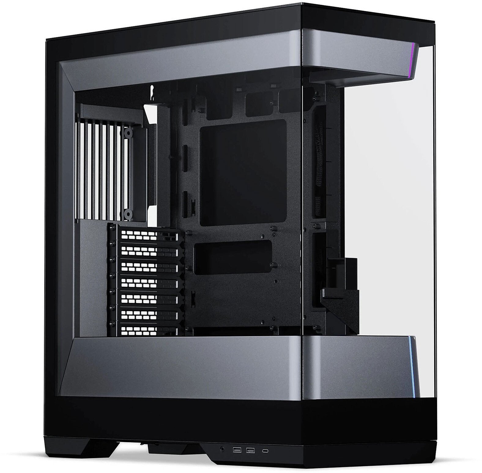 Kasa PC Phanteks Evolv Series S2, midi tower, E ATX, argjendtë e zezë