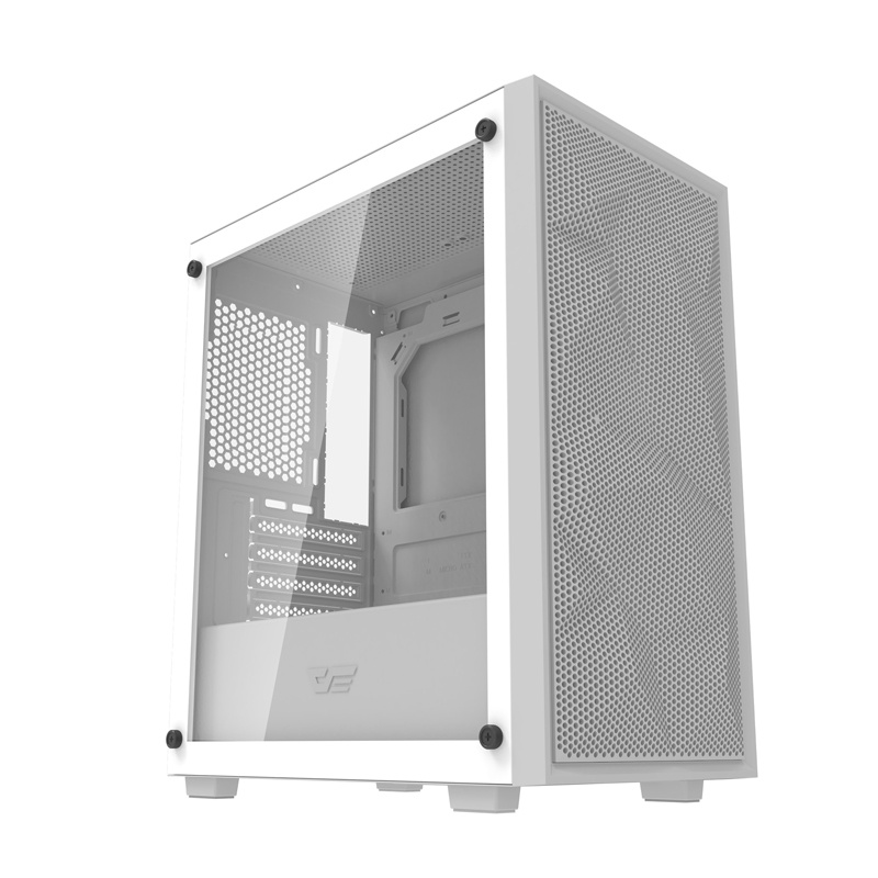 Kuti kompjuterike Darkflash M305 Mesh, M ATX, xham i temperuar, e bardhë