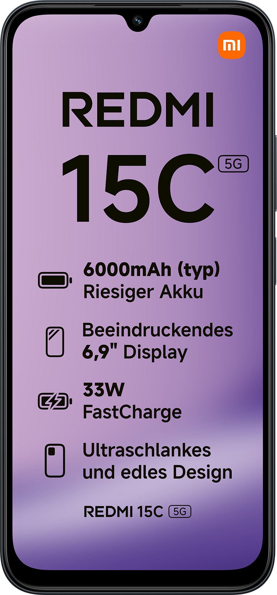 Telefoni Xiaomi Redmi 15C, 128GB, 5G, i zi
