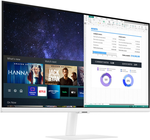 Monitor Samsung LS27AM501NUXEN, 27", LED, i bardhë