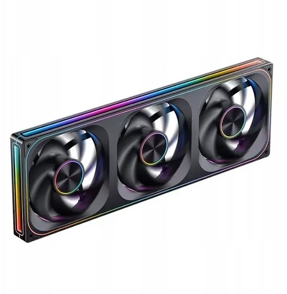 Ventilatorë PC Jonsbo ZA-420, 3x140mm PWM, ARGB, të zinj