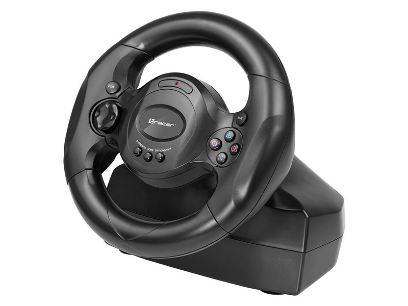 Timoni lojërash Tracer Rayder TRAJOY46765, PC PS3 PS4 Xbox One, vibrim, i zi