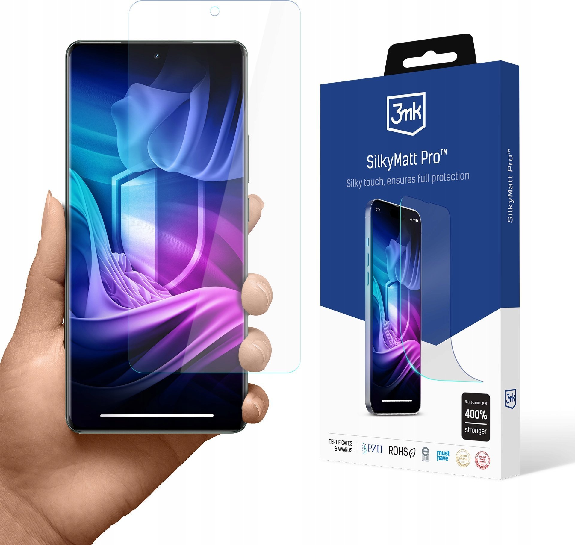 Folie mbrojtëse ekran 3mk Silky Matt Pro për Realme GT 6, mat, transparente