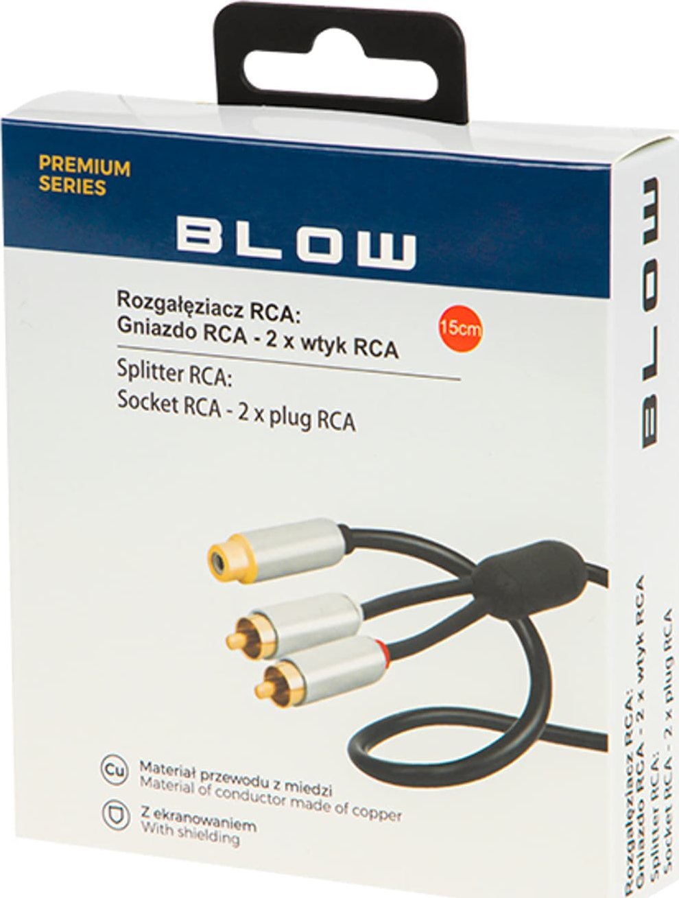 Adapter audio RCA Gembird GN-2 WT METAL, 15cm, metalik