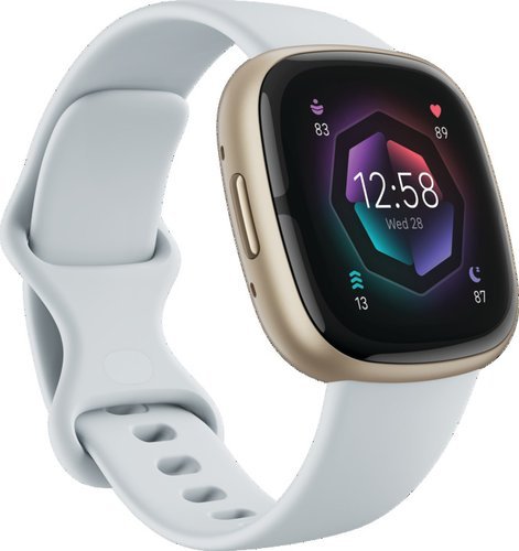 Ora inteligjente Fitbit Sense 2, GPS, ekran me prekje, ari
