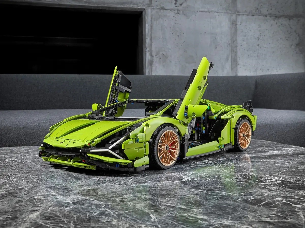 Set ndërtimi LEGO Technic Lamborghini Sián FKP 37 42115, model koleksionist 1:8, për të rritur, jeshil