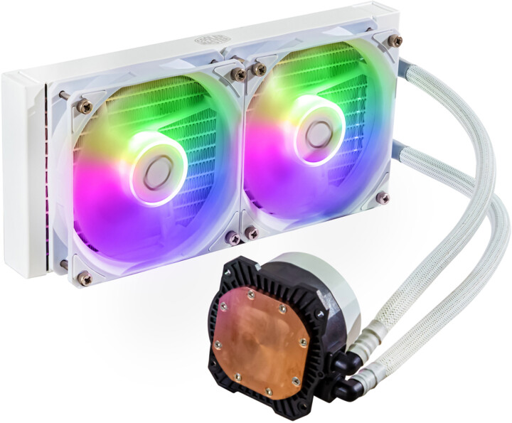 Ftohës Cooler Master MasterLiquid ML240L Core ARGB, i bardhë