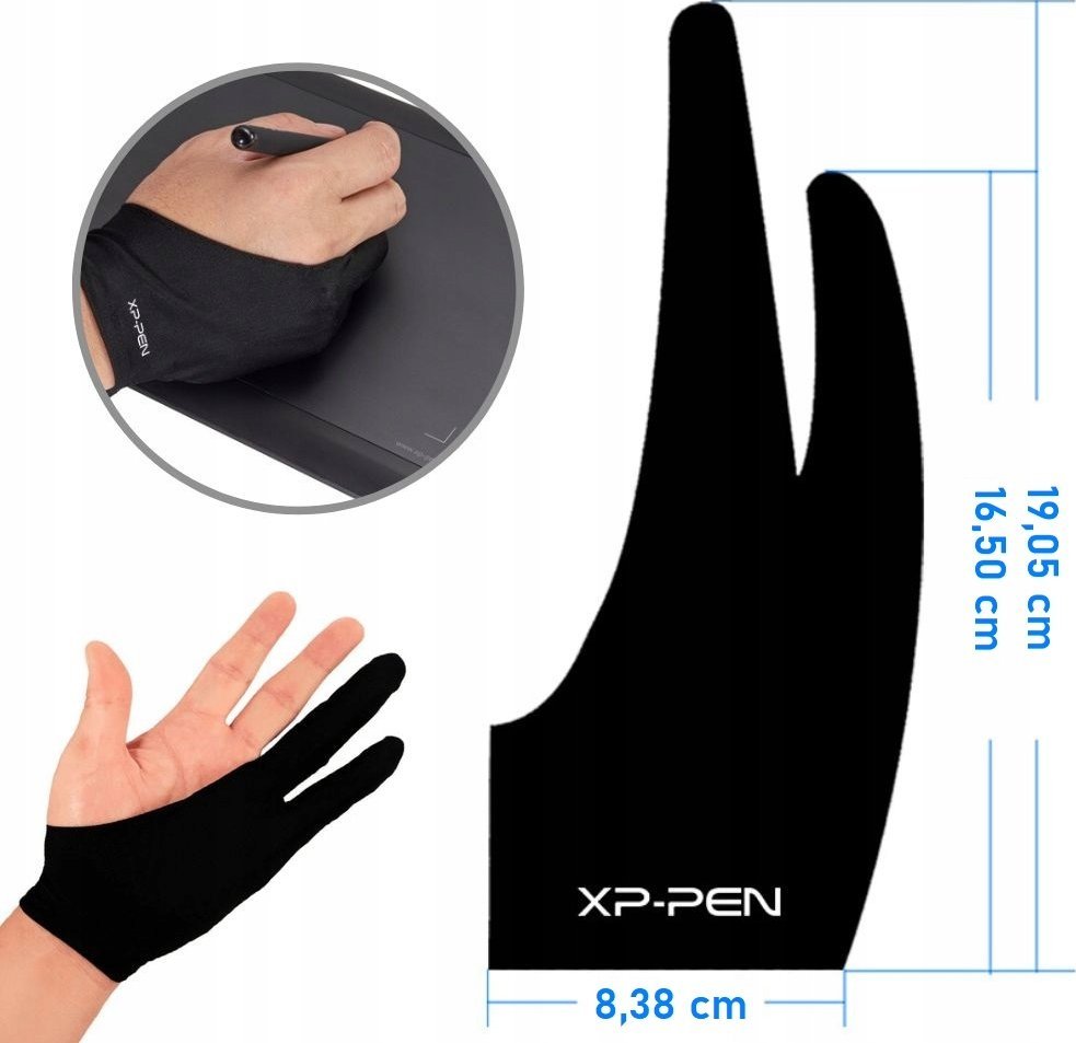 Dorezë grafike XP-Pen Universal Glove, lycra, madhësi universale, e zezë