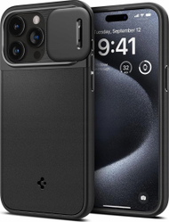 Kllëf telefoni Spigen Optik Armor MagFit, për iPhone 16 Pro Max, me MagSafe, i zi