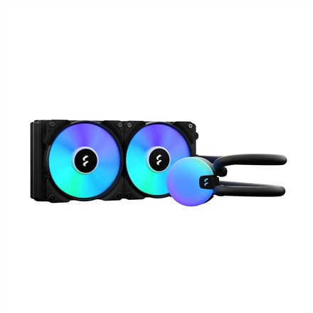 Ftohës me ujë Fractal Design Lumen S24 v2 RGB, 280mm, i zi