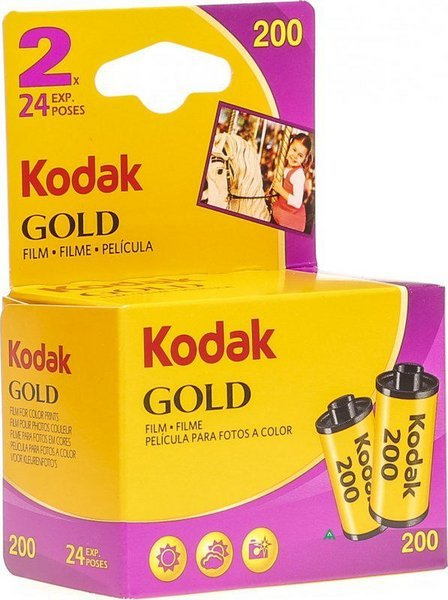 Film fotografik Kodak Gold 200 135, 24 poza, set 2 copë