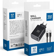 Karikues telefoni Blue Star Mains Charger, USB C 45W PD QC4.0, me kabllo USB C