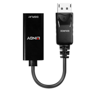 Adapter AV Lindy DisplayPort në HDMI 41718, 4K, i zi