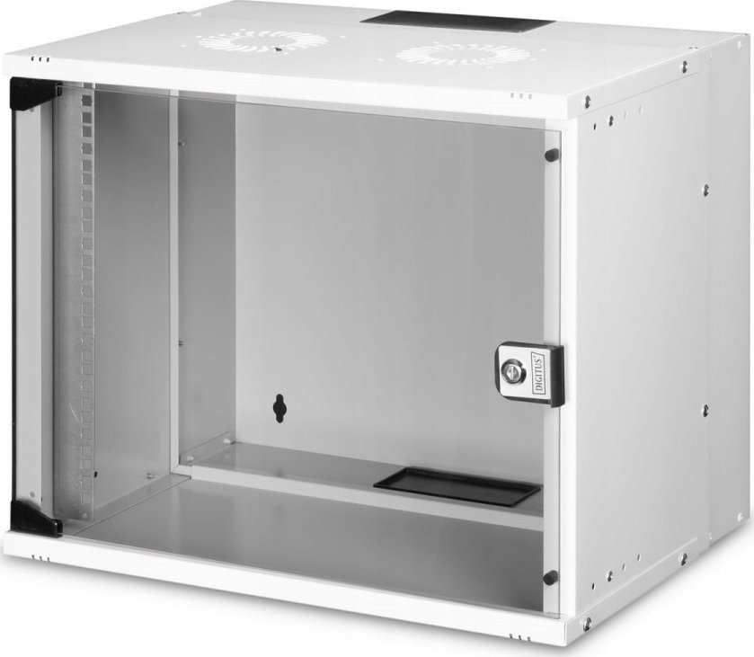 Kabinet rrjeti Digitus SOHO Pro 9U, montim në mur, 19", gri