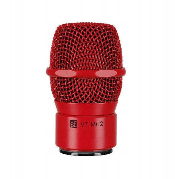 Капсула микрофон SE Electronics V7, за безжични системи Sennheiser, црвена
