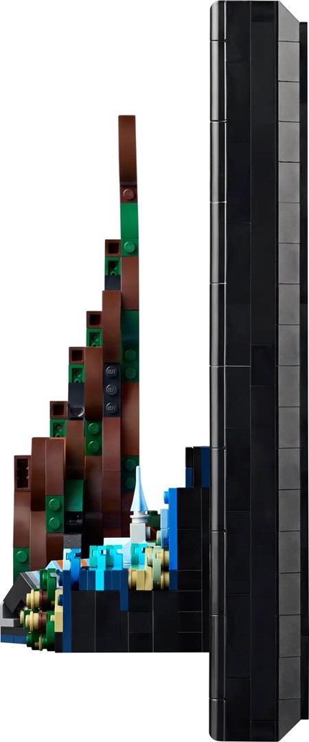 Set LEGO Ideas The Starry Night 21333, dekor muror, minifigura Vincent van Gogh, shumëngjyrësh
