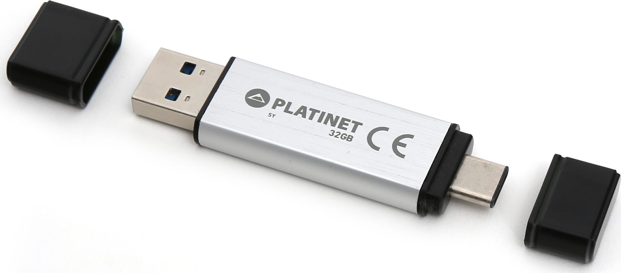 Flash drive PLATINET USB 3.0 + Type-C 32GB [45454], argjend