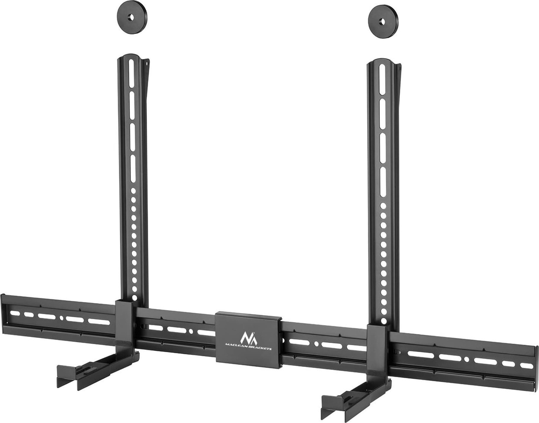 Mbajtëse rregullueshme për soundbar Maclean MC-465, universale, kapacitet 15 kg, e zezë