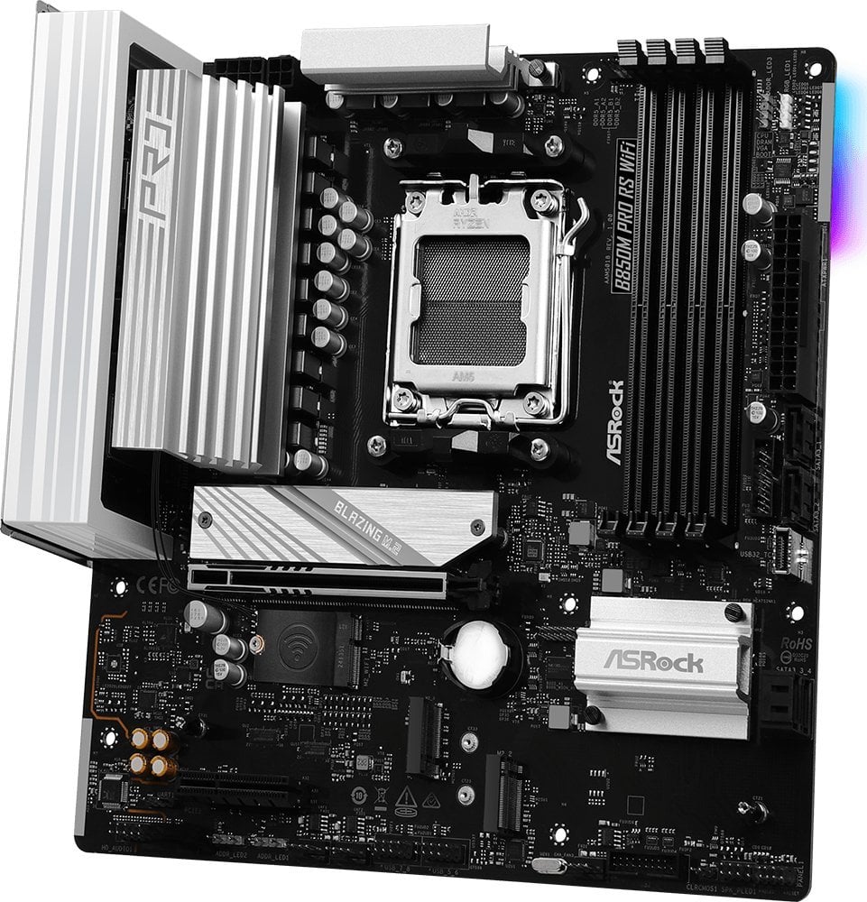 Pllakë amë Asrock B850M Pro RS WiFi, AMD B850, Socket AM5, Micro ATX