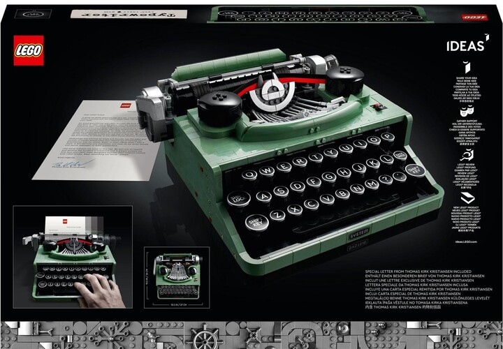 Set lodër LEGO® Ideas 21327 Typewriter, 2,079 pjesë