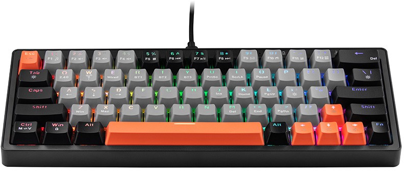 Tastierë mekanike Gaming Tracer GAMEZONE EVO1, USB, RGB, e hirtë e errët