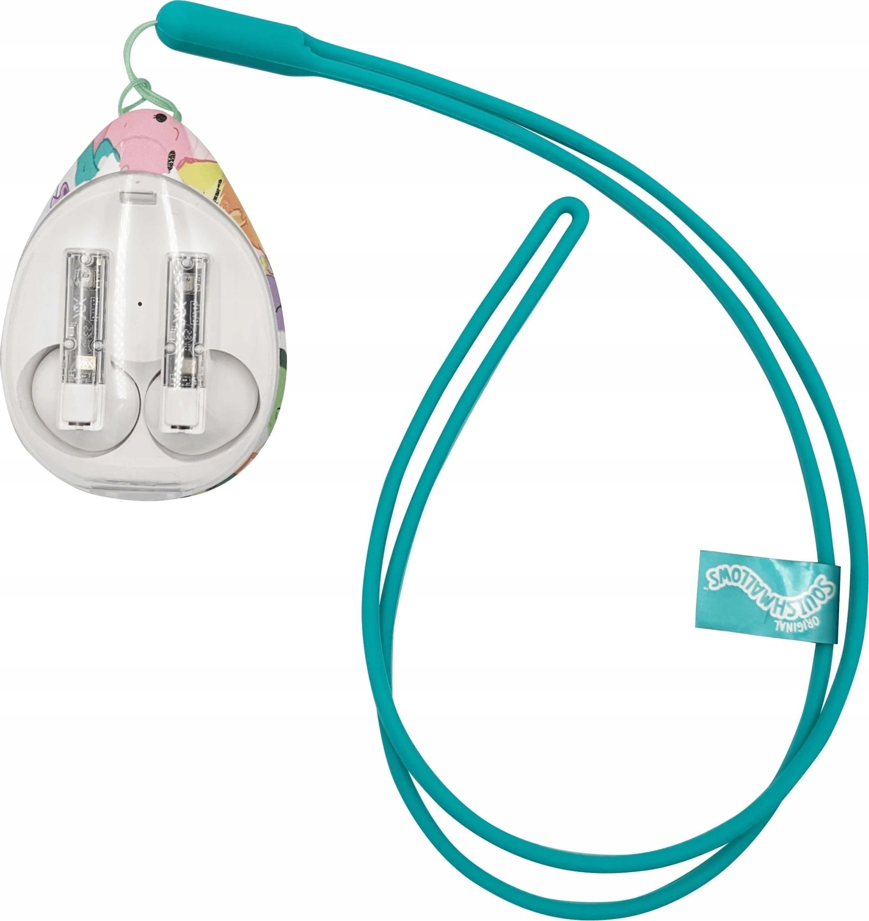 Kufje pa tela Squishmallows True Wireless, Bluetooth, me kuti karikimi, shumëngjyrëshe