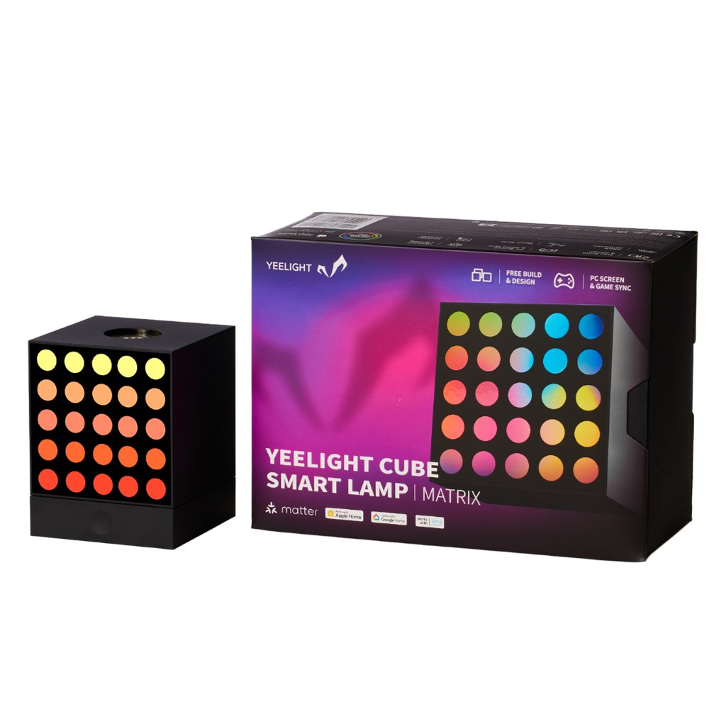 Panel ndriçimi inteligjent Yeelight Smart Cube YLFWD-0010, LED RGB, kontroll me aplikacion