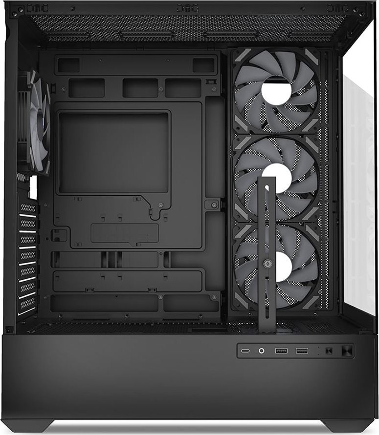 Kuti kompjuteri Sharkoon AK6 RGB, mid tower, ATX, e zezë