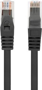 Kabllo rrjeti Lanberg Patchcord CAT6 UTP LSZH, 0.5m, 10 Gb/s, e zezë