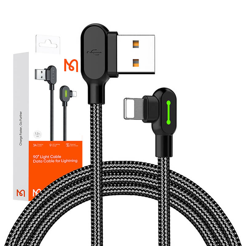 Kabllo USB Mcdodo CA-4671, USB A në Lightning, 1.2m, e zezë