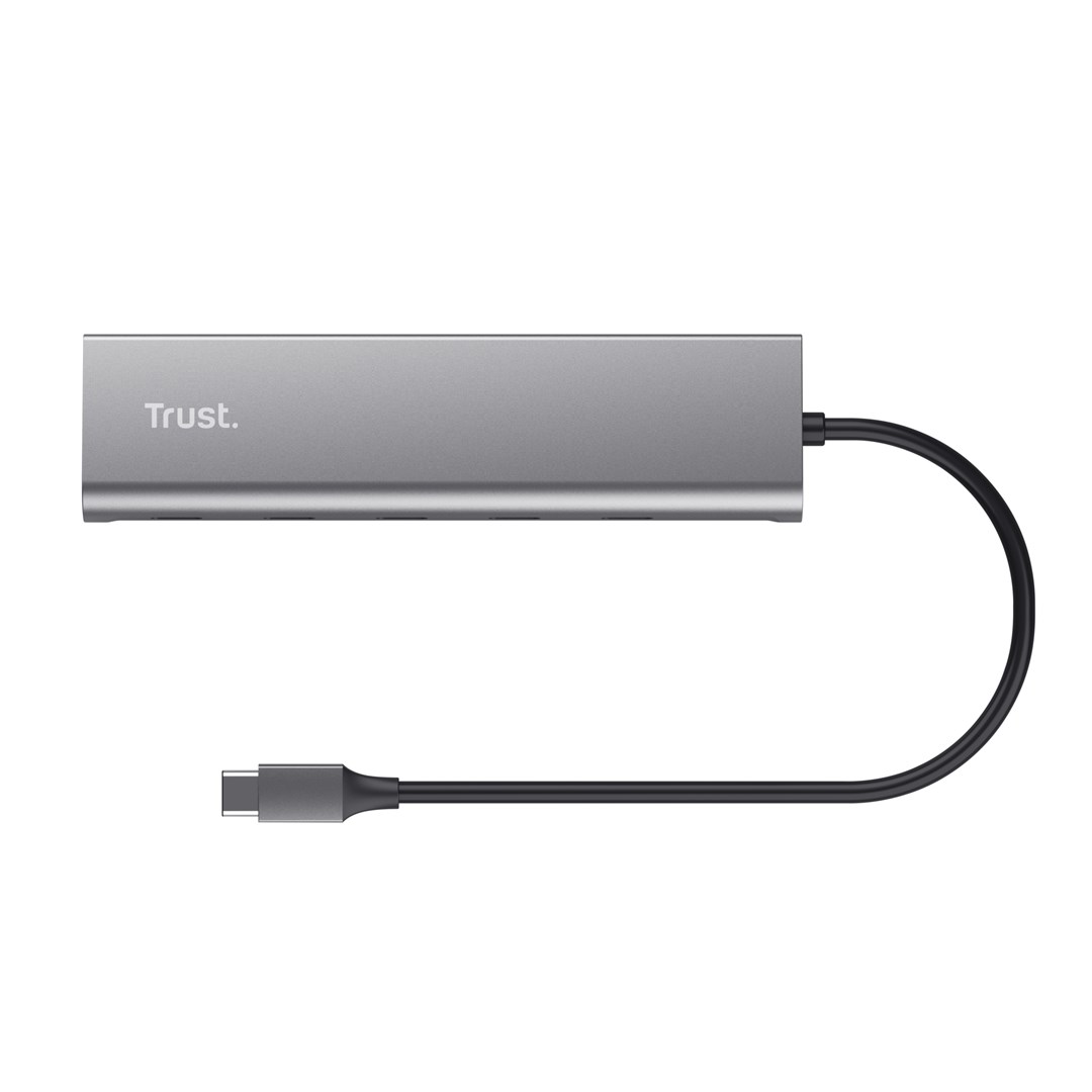 Qendër USB-C Halyx, 5 porte, 100W PD, e argjendtë