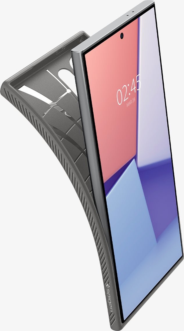 Mbulesë mbrojtëse Spigen Liquid Air, për Samsung Galaxy S24 Ultra, gri granit