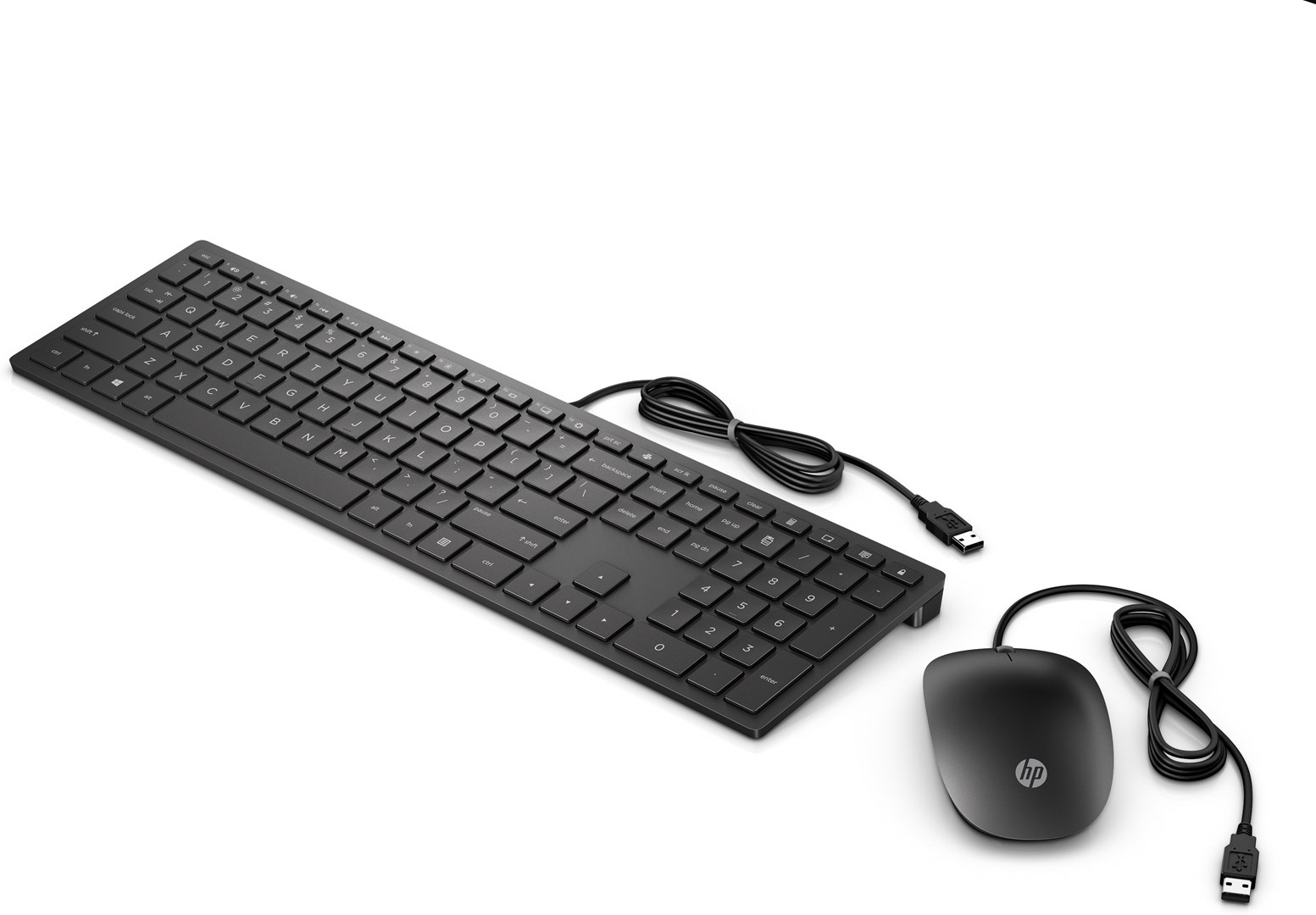 Set tastierë dhe maus Hewlett Packard Pavilion 400, USB, i zi
