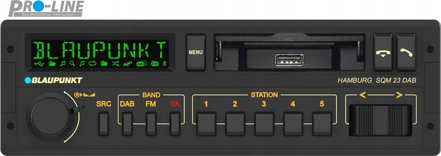Radio veture Blaupunkt Hamburg SQM23 DAB, DAB+, Bluetooth, USB, e zezë